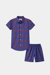 Blue & Red Checkered Shirt