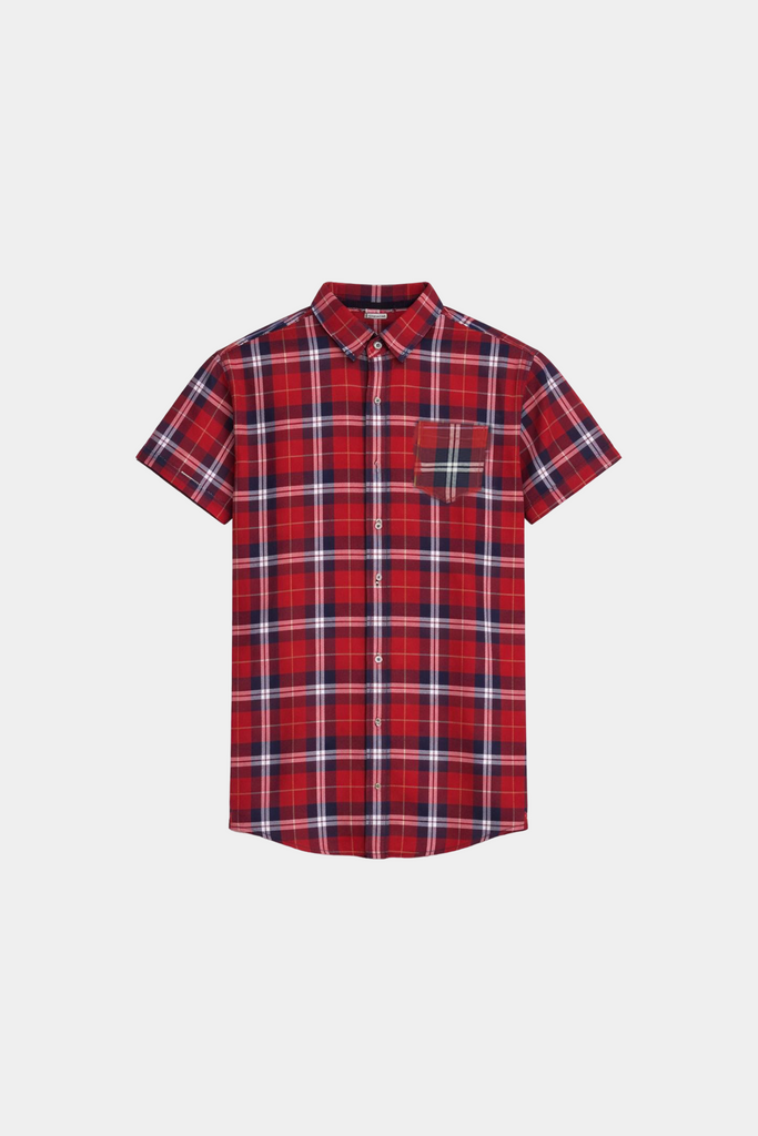 Boys' Red Plaid Summer Set - MYK_Fatimas