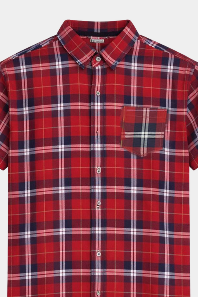 Boys' Red Plaid Summer Set - MYK_Fatimas