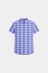 Boys Checkered Shirt & Shorts Set