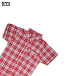 Classic Red Plaid Boys' Summer Shirt – Stylish & Comfortable - MYK_Fatimas