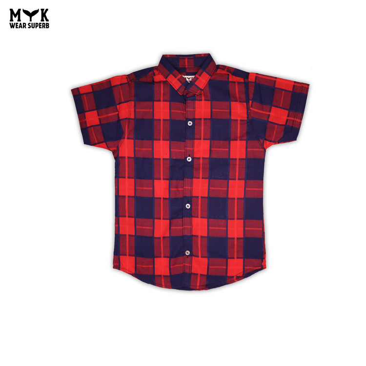 Super Mario Checkered Open Shirt & T-Shirt Set - MYK_Fatimas