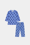 Blue Fox Print Summer Night suit Set - MYK_Fatimas