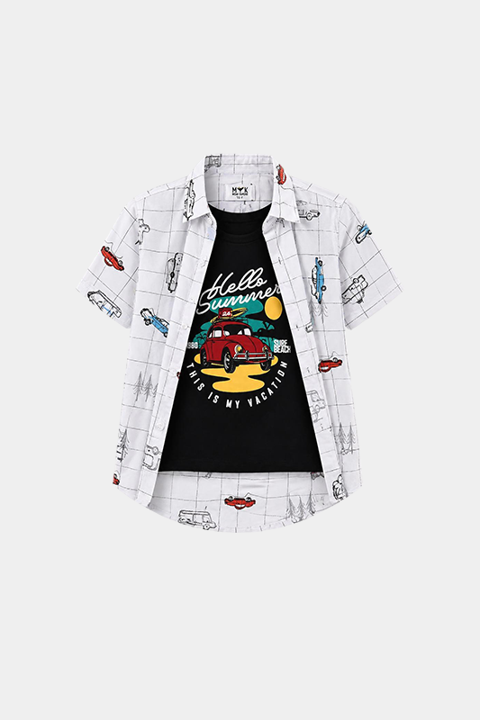 Hello Summer Vacation Boys Outfit