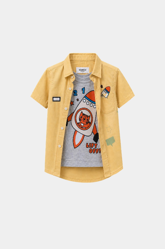 3..2..1.. Lift Off! Boys' Space Adventure Summer Outfit