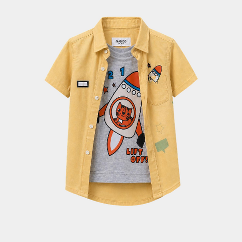 3..2..1.. Lift Off! Boys' Space Adventure Summer Outfit