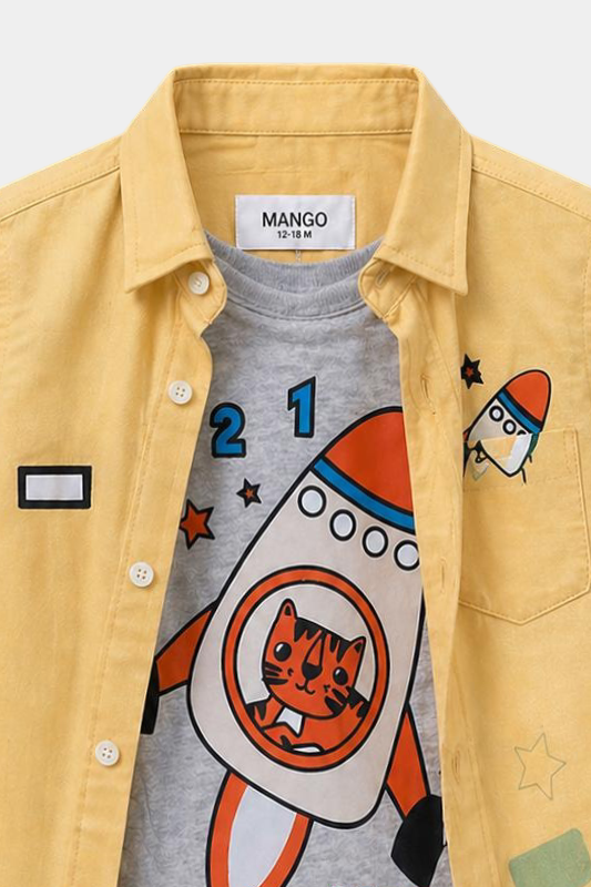 3..2..1.. Lift Off! Boys' Space Adventure Summer Outfit