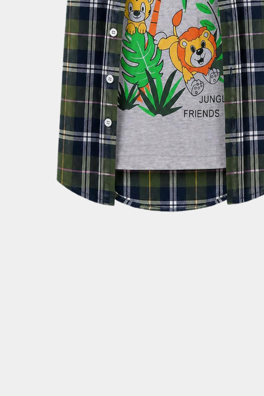 Jungle Friends Boys' Summer Outfit