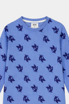 Blue Fox Print Summer Night suit Set - MYK_Fatimas