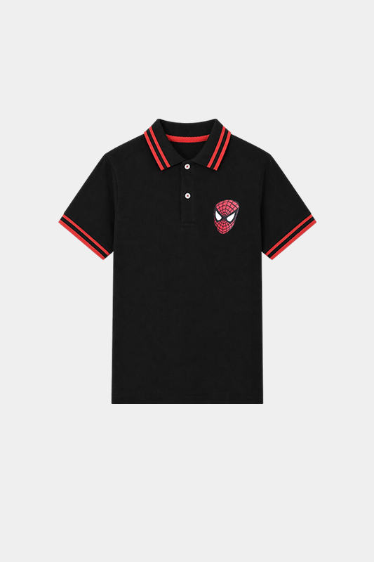 Boys Half Selves Polo T Shirt ( Spider Man ) - MYK_Fatimas