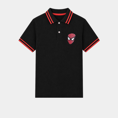 Boys Half Selves Polo T Shirt ( Spider Man ) - MYK_Fatimas