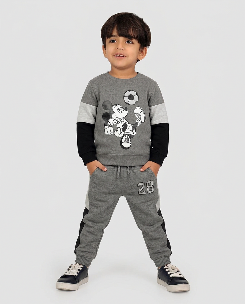 Kids Minnie Mouse Zip-Up Hoodie & Trouser Set